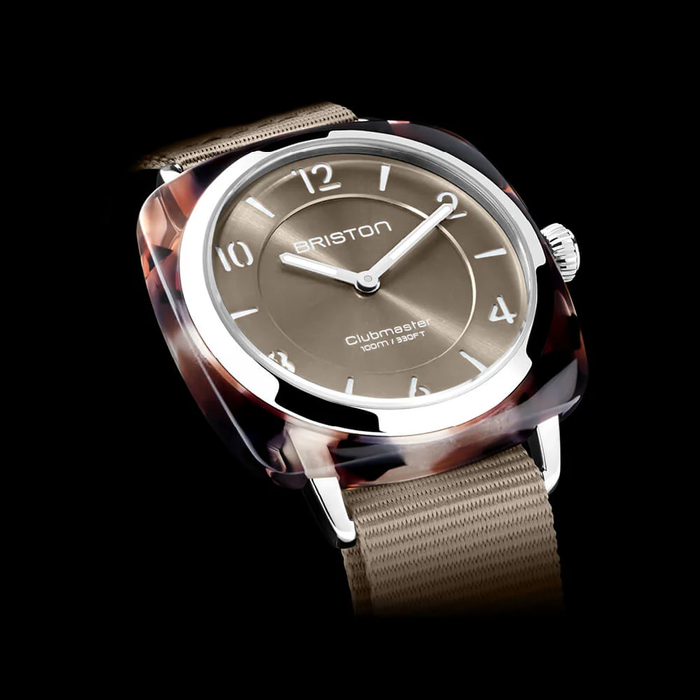 MONTRE BRISTON : CLUBMASTER CHIC TAUPE 21536.SA.UBR.30.NT