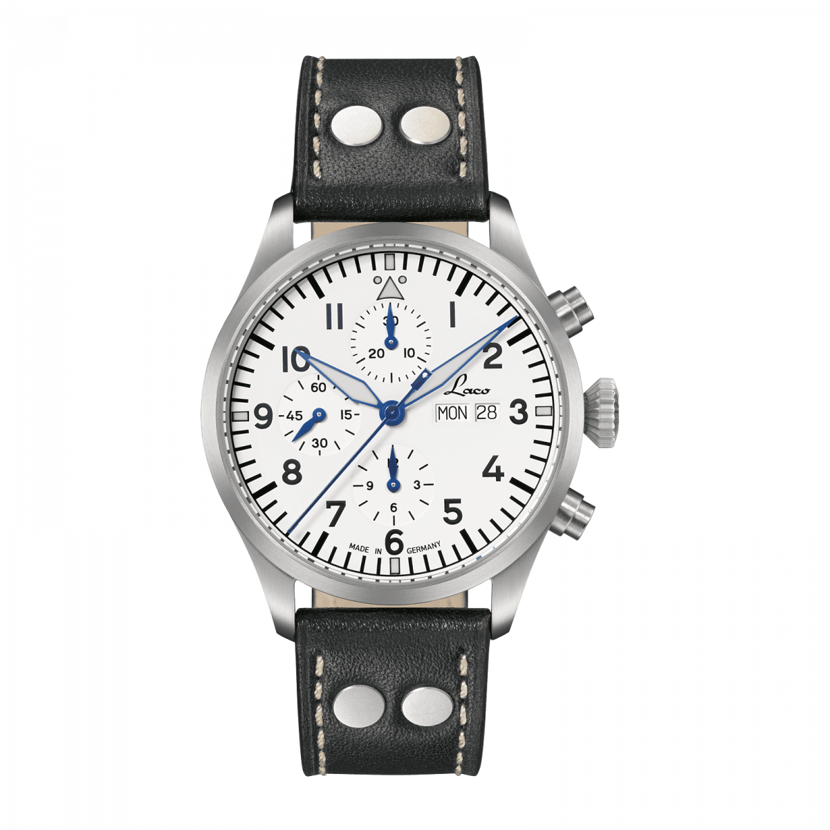 RELOJ LACO: CRONÓGRAFO AUTOMÁTICO KIEL.2 BLANCO
