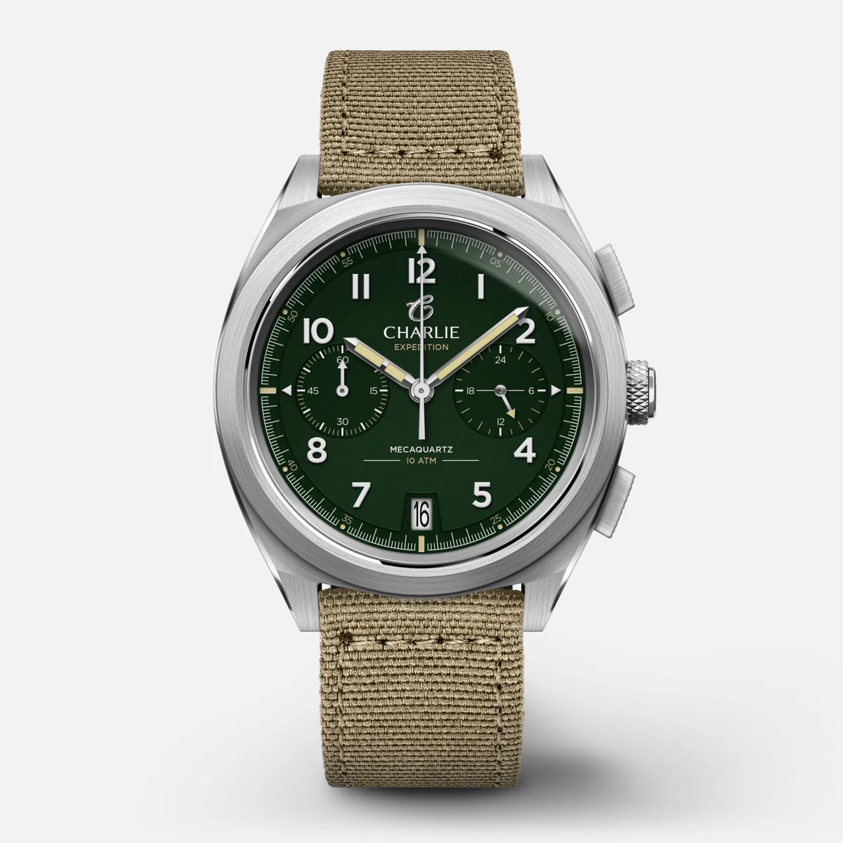 CHARLIE PARIS : GR - CHRONOGRAPHE - VERT