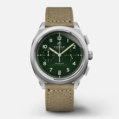 CHARLIE PARIS : GR - CHRONOGRAPHE - VERT