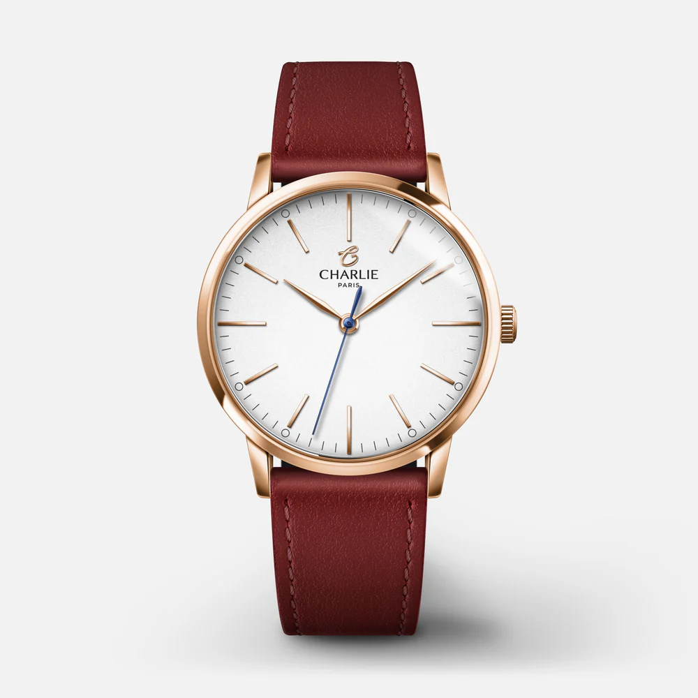 MONTRE CHARLIE PARIS : SULLY 35 QUARTZ OR ROSE