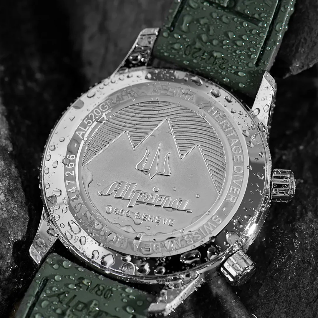 MONTRE ALPINA : HERITAGE SEASTRONG DIVER 300 VERT AL-520GR4H6