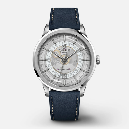 MONTRE CHARLIE PARIS : ALLIANCE AUTOMATIQUE SAPHIR BLANC