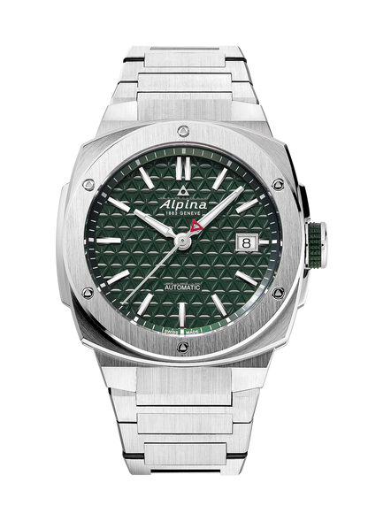 ALPINA : EXTREME AUTOMATIC 39 MM - CADRAN VERT ACIER