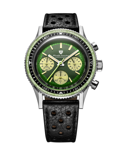 Nivada Grenchen Watch: Chronoking Summer Edition Mecaquartz Green