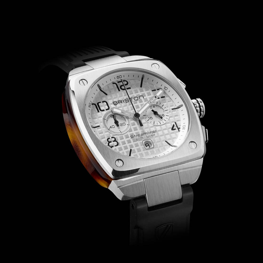 MONTRE BRISTON : STREAMLINER URBAN CHRONOGRAPHE BLANC 22142.S.T.2.RB