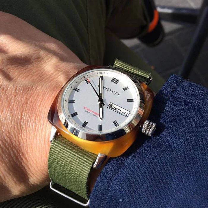 MONTRE BRISTON : CLUBMASTER SPORT HMS BLANC 17342.SA.TS.2.NGA