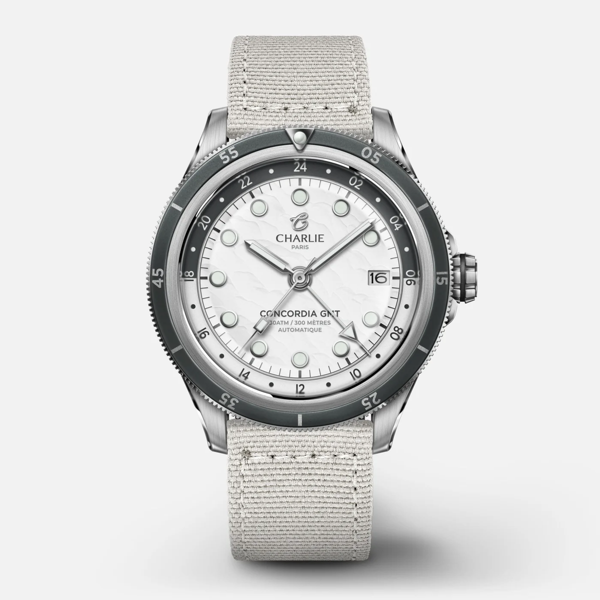 Montre Charlie Paris : Concordia GMT Automatique Toundra