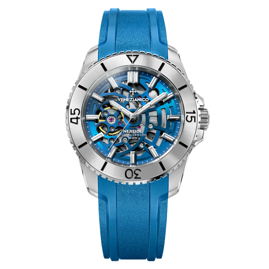 VENEZIANICO : NEREIDE ULTRALEGGERO 42 MM SQUELETTE BLEU