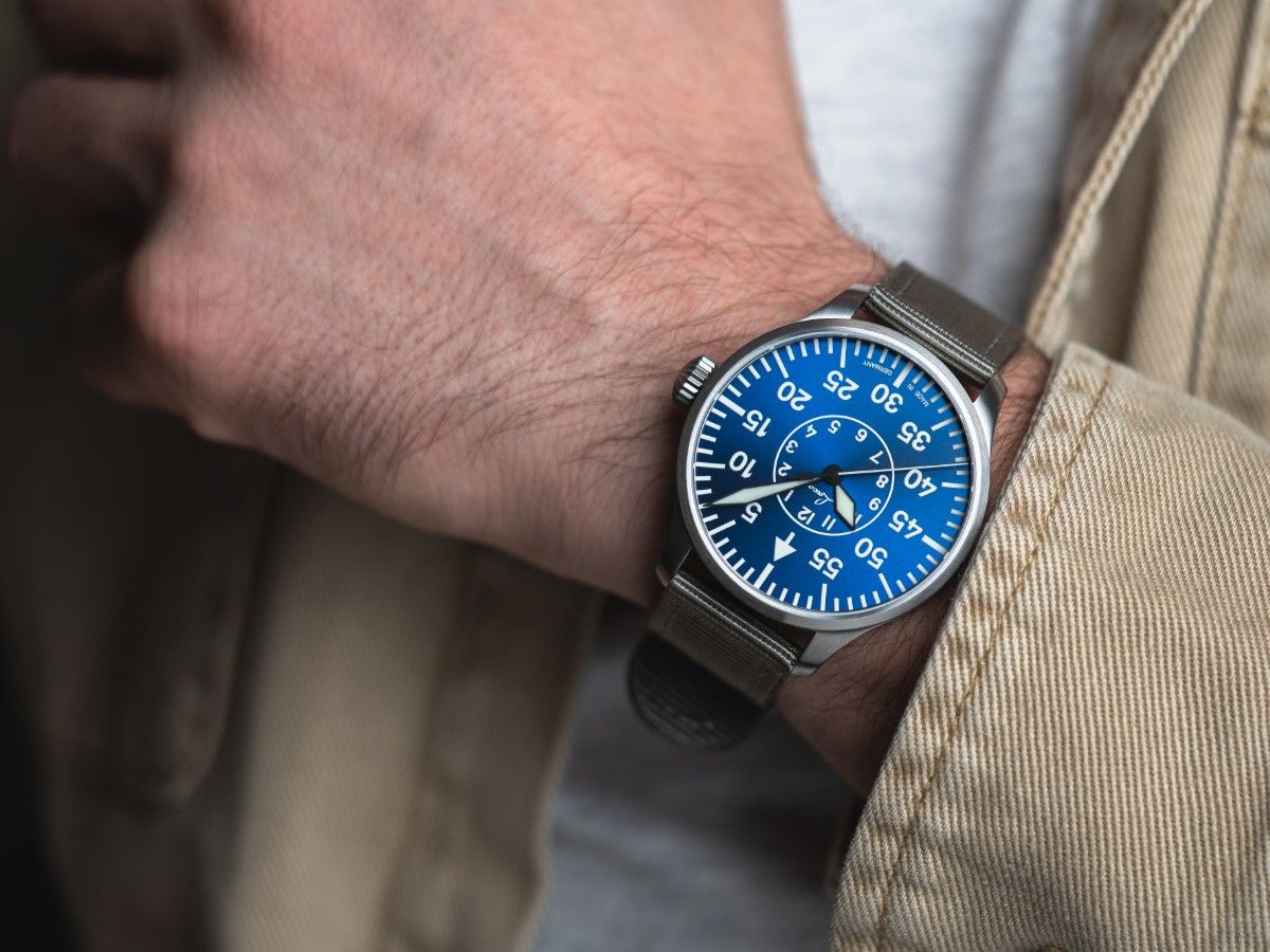 RELOJ LACO: PILOT WATCHES BASIC AUTOMÁTICO AACHEN AZUL