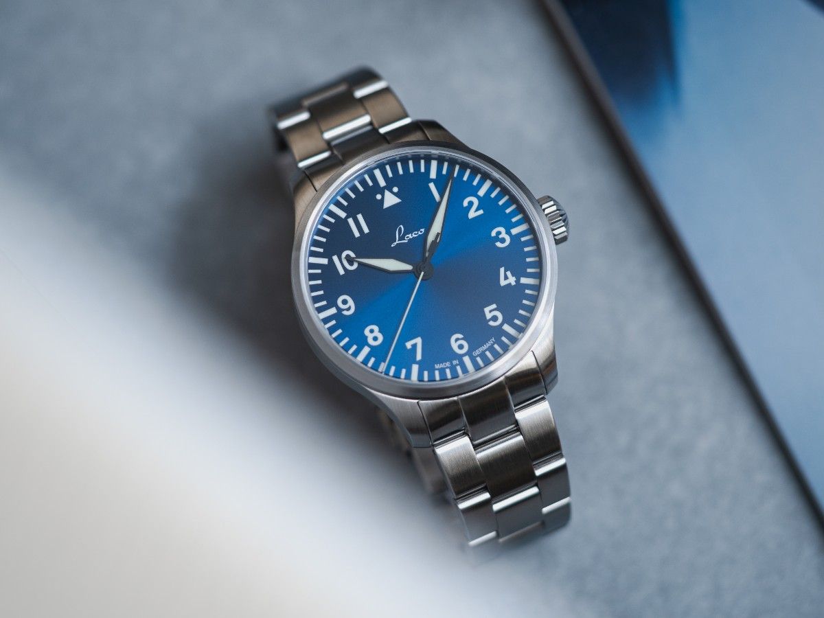 RELOJ LACO: RELOJES DE PILOTO BÁSICOS AUTOMÁTICOS AUGSBURG AZUL