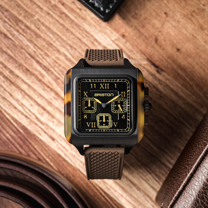 RELOJ BRISTON: STREAMLINER KENNEDY CHRONO SAFARI 261838.PBAM.TS.5.FBR
