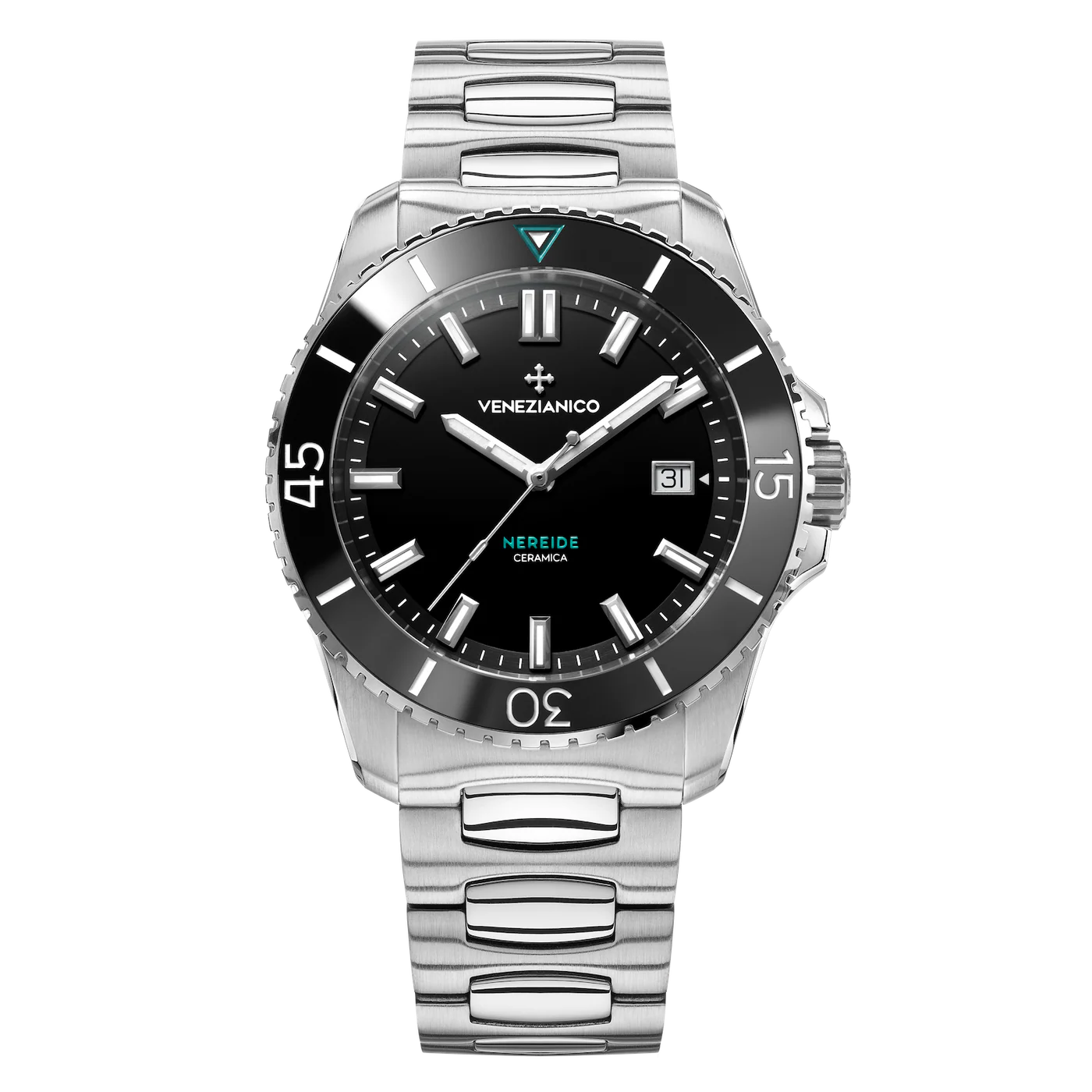 VENEZIANICO : NEREIDE CERAMICA ACIER 42 MM
