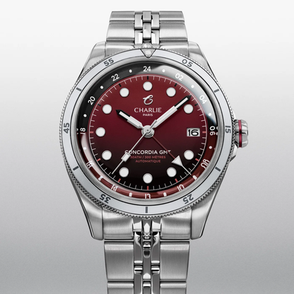 Montre Charlie Paris : Concordia GMT Automatique Bordeaux