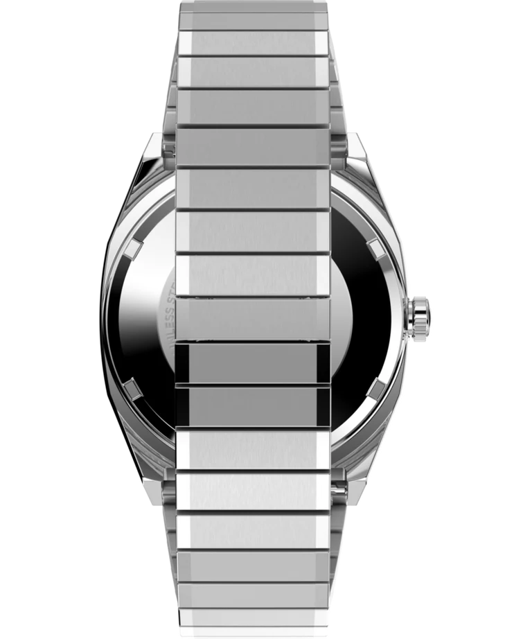 Timex : 1983 E Line automatique bleu 34 mm, vue de présentation