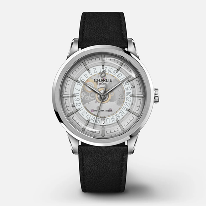 MONTRE CHARLIE PARIS : ALLIANCE AUTOMATIQUE SAPHIR BLANC