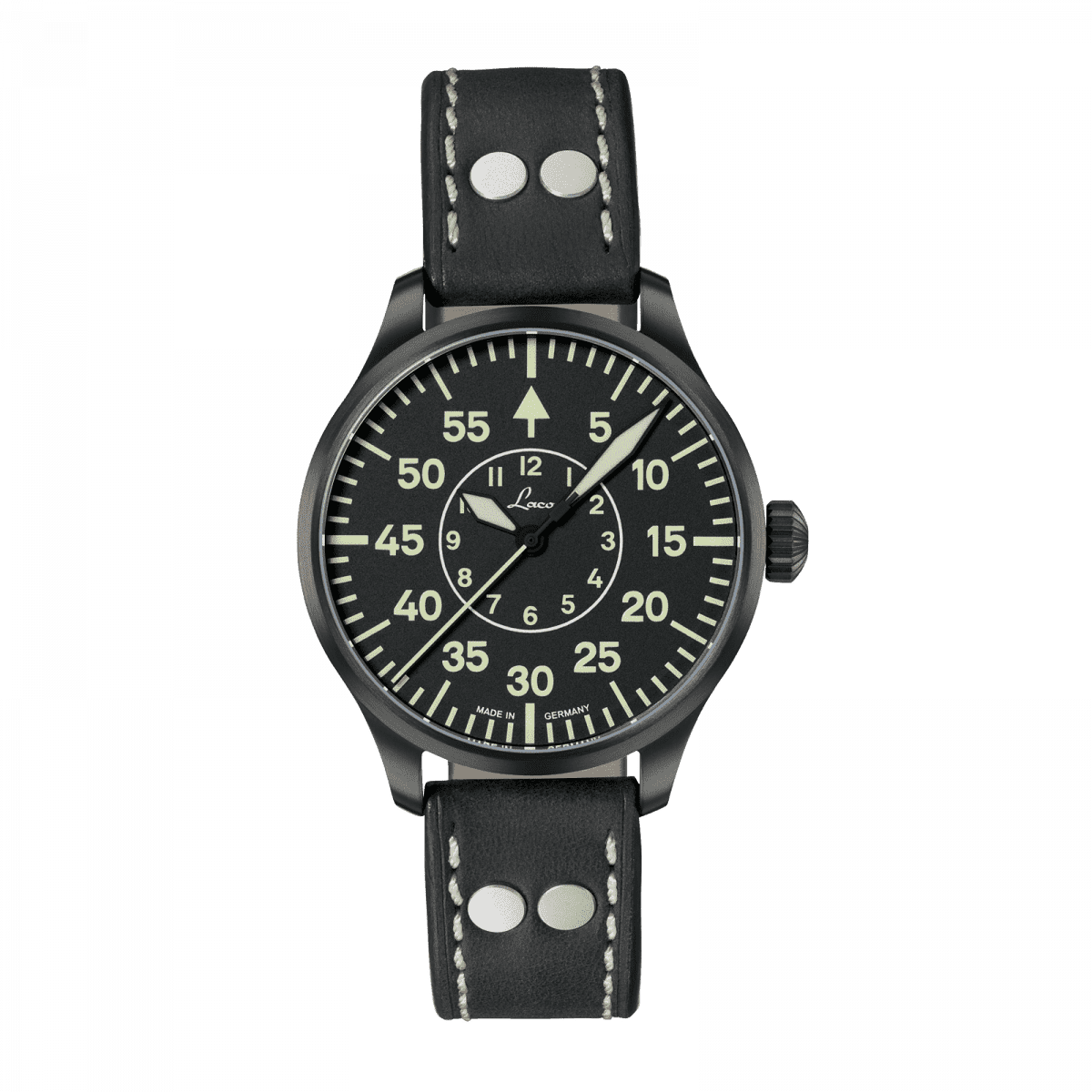 RELOJ LACO: PILOT WATCHES BASIC AUTOMATIC BIELEFELD NEGRO
