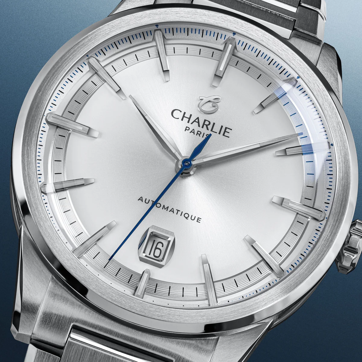 MONTRE CHARLIE PARIS : ALLIANCE AUTOMATIQUE BLANC