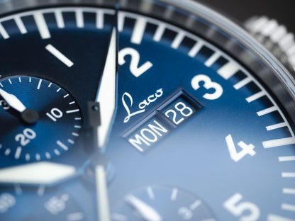 MONTRE LACO : CHRONOGRAPHE AUTOMATIQUE KIEL.2 BLEU