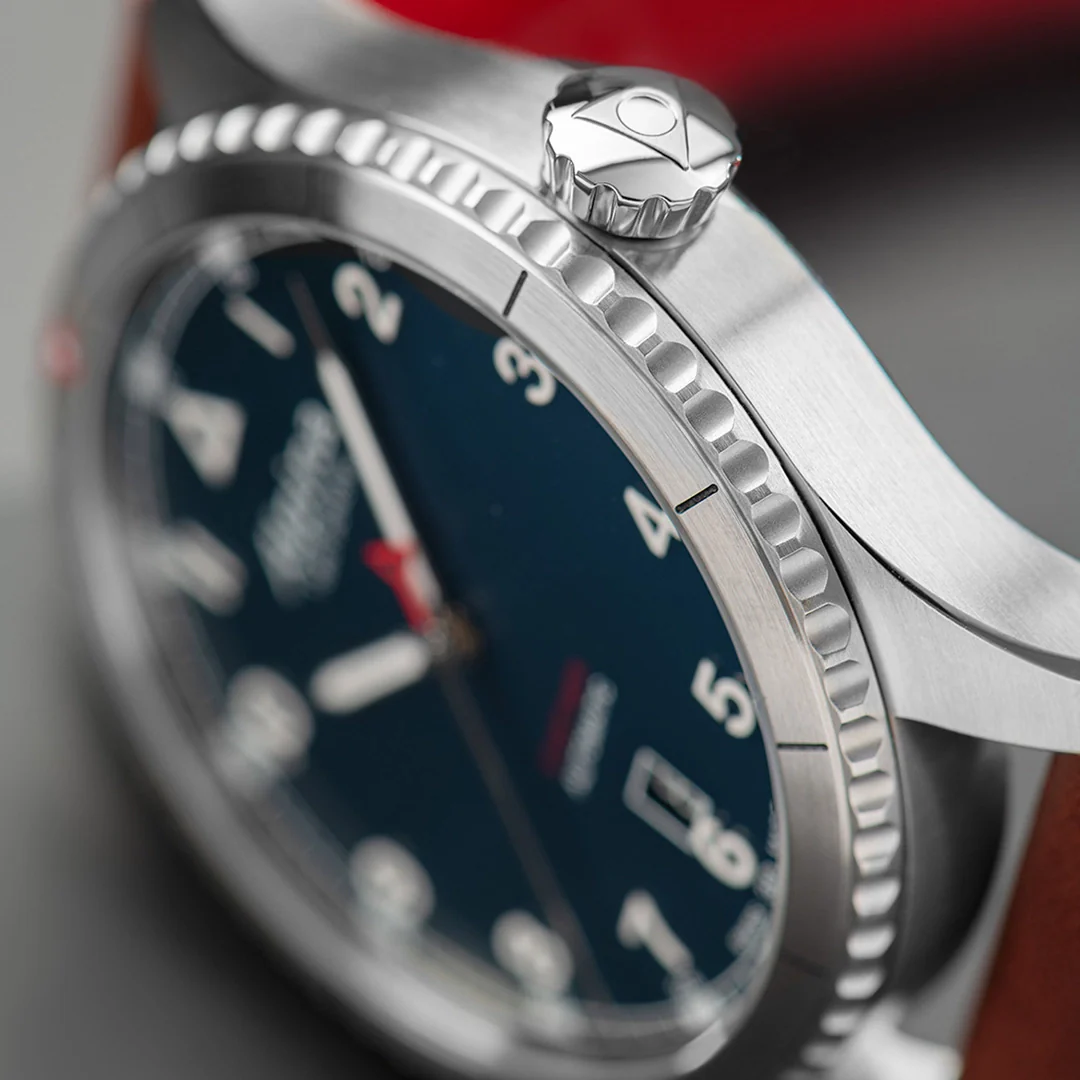 MONTRE ALPINA : STARTIMER PILOT AUTOMATIQUE BLEU AL-525NW4S26