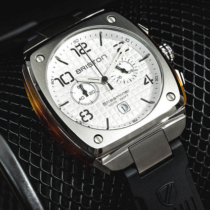 MONTRE BRISTON : STREAMLINER URBAN CHRONOGRAPHE BLANC 22142.S.T.2.RB