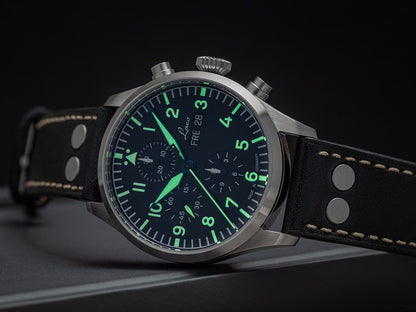 MONTRE LACO : CHRONOGRAPHE AUTOMATIQUE KIEL.2 NOIR