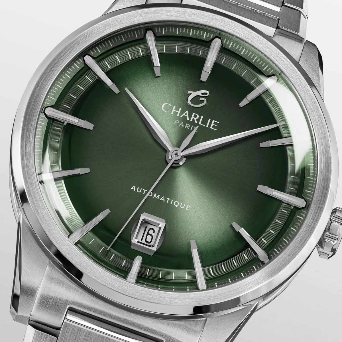 MONTRE CHARLIE PARIS : ALLIANCE AUTOMATIQUE VERT