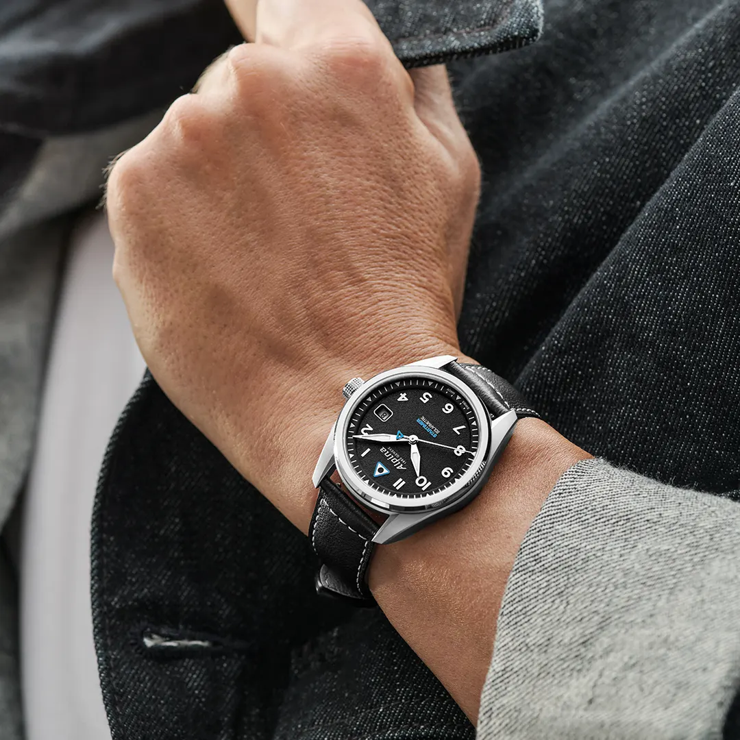 Montre Alpina : Startimer Pilot Solarmètre Noir AL-140BW3S26