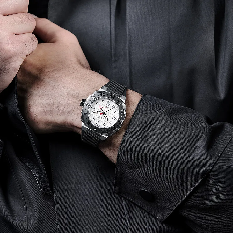 MONTRE ALPINA : SEASTRONG DIVER EXTREME AUTOMATIQUE GMT BLANC AL-560LG3VE6