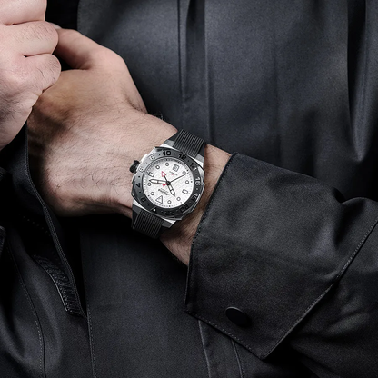 MONTRE ALPINA : SEASTRONG DIVER EXTREME AUTOMATIQUE GMT BLANC AL-560LG3VE6