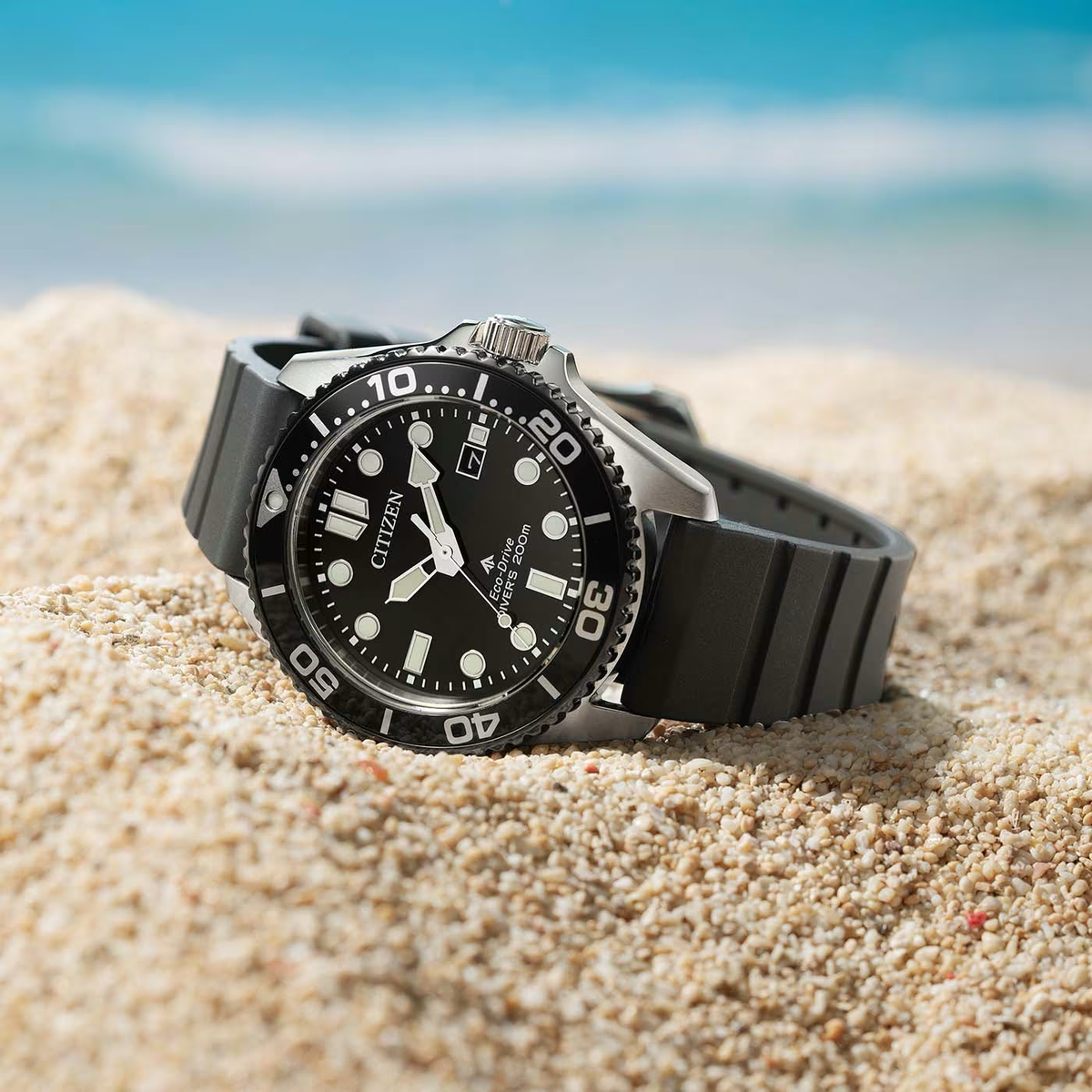 Montre Citizen : Promaster Marine Eco-Drive Diver Noire BN0266-07E