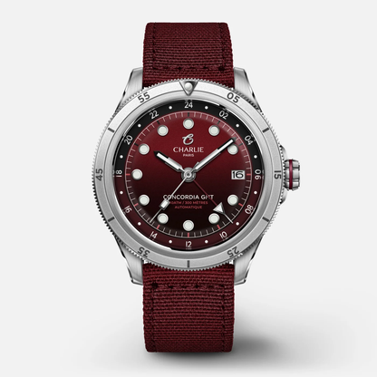 Montre Charlie Paris : Concordia GMT Automatique Bordeaux