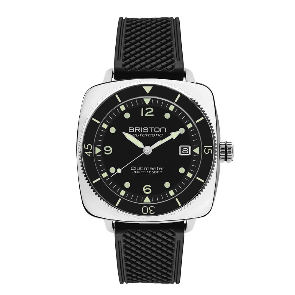 MONTRE BRISTON : CLUBMASTER LEGEND DIVER ACIER & NOIR 241740.PS.LD.1