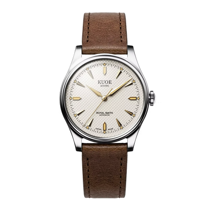 Reloj Kuoe Kyoto: Royal Smith 90-006 Caja Plateada Esfera Marfil