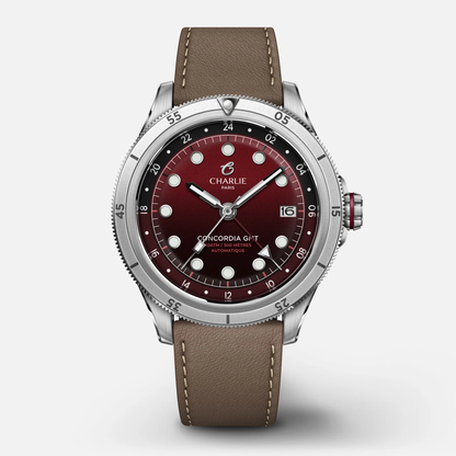 Montre Charlie Paris : Concordia GMT Automatique Bordeaux