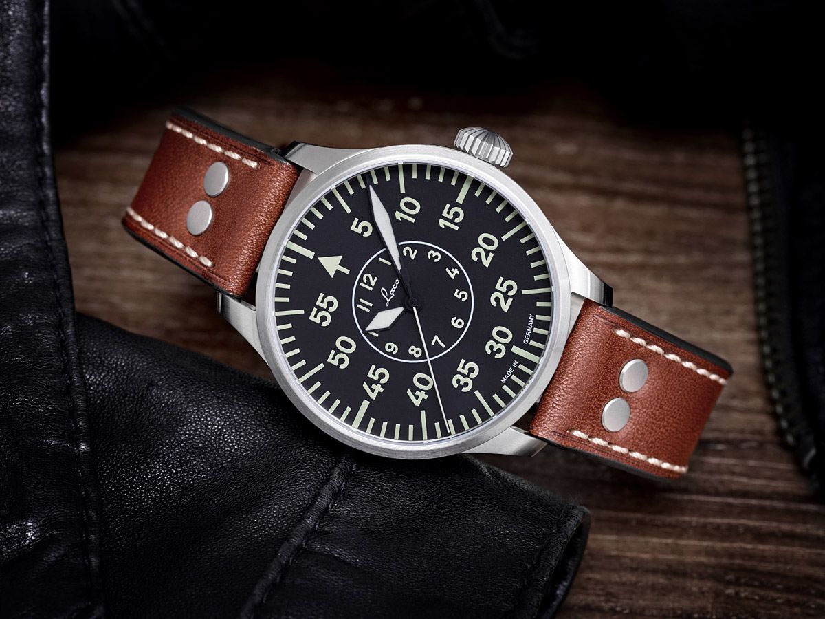 RELOJ LACO: PILOT WATCHES BASIC AUTOMÁTICO AACHEN NEGRO