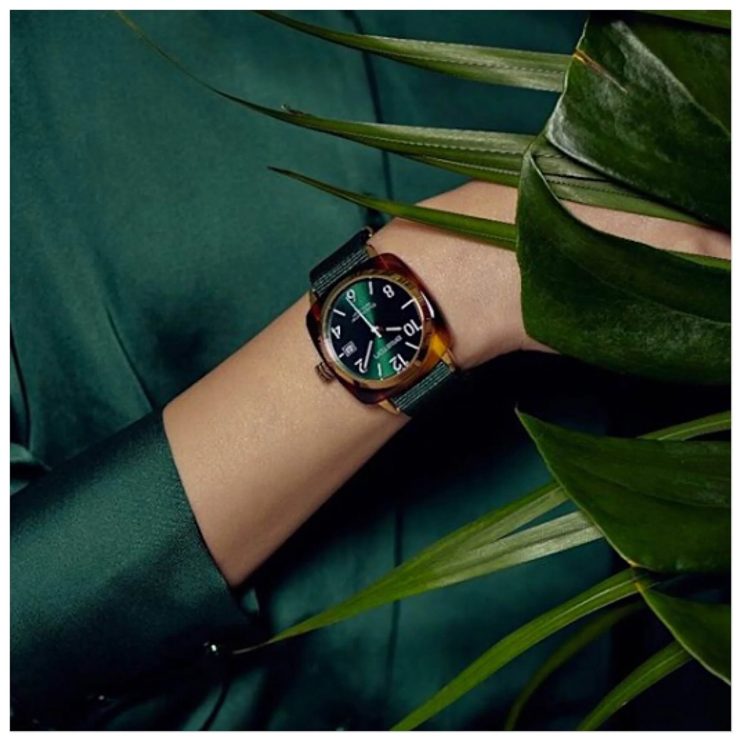 MONTRE BRISTON : CLUBMASTER CLASSIC HMS VERT ANGLAIS & OR 15240.PYA.T.10.NBG