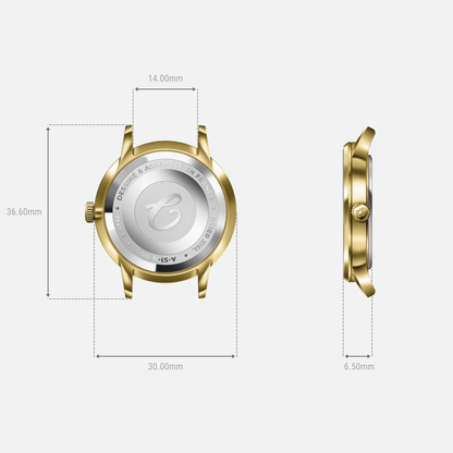 MONTRE CHARLIE PARIS : SULLY QUARTZ OR