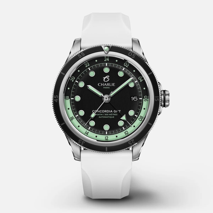 Montre Charlie Paris : Concordia GMT Automatique Noir