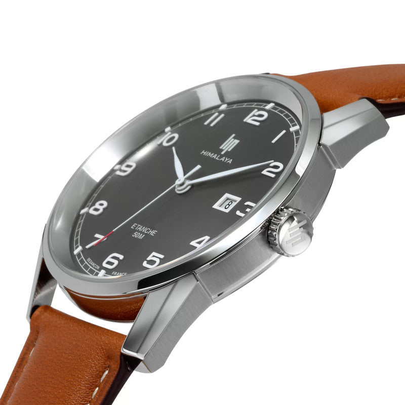 MONTRE LIP : HIMALAYA CLASSIQUE GRISE 40MM 671541