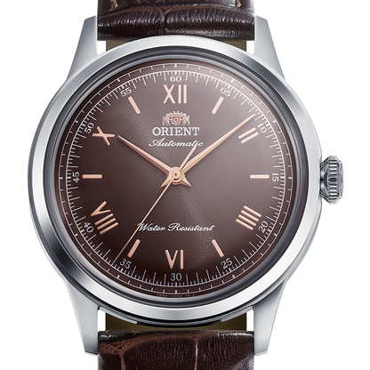 MONTRE ORIENT : BAMBINO 38MM MARRON NO DATE RA-BB0004Y