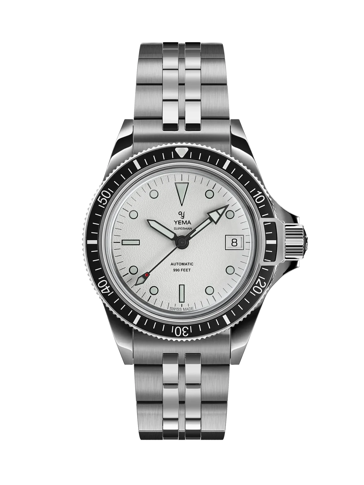 MONTRE YEMA : SUPERMAN SWISS EDITION - BLANC