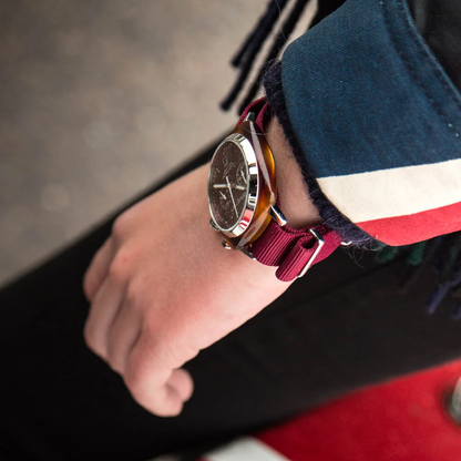 RELOJ BRISTON: CLUBMASTER CLASSIC CRONÓGRAFO ROJO 15140.SA.T.8.NBDX