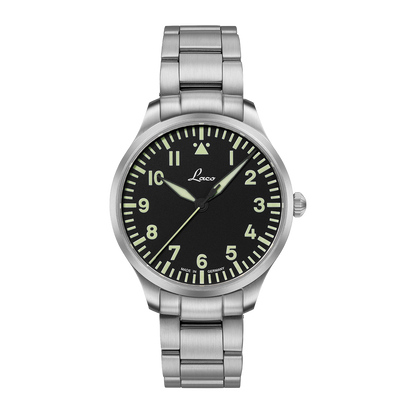 RELOJ LACO: RELOJES PILOTO BÁSICOS DE CUARZO GENF 2 NEGRO