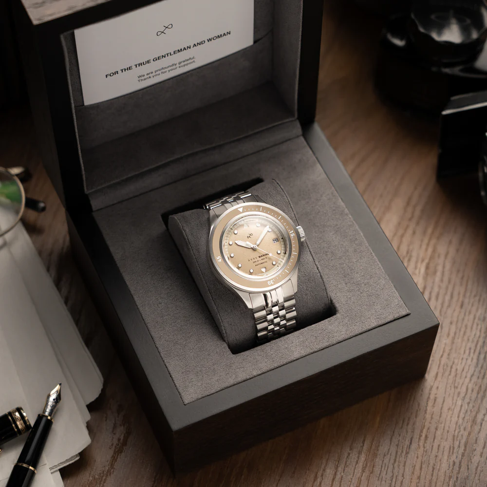 RELOJ AV86: 1956 MARINO AUTOMÁTICO BEIGE