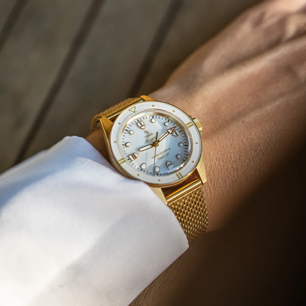 Montre Yema : Navygraf Marine Nationale Quartz Édition Femme 400e Anniversaire YMHF1592MN-BM