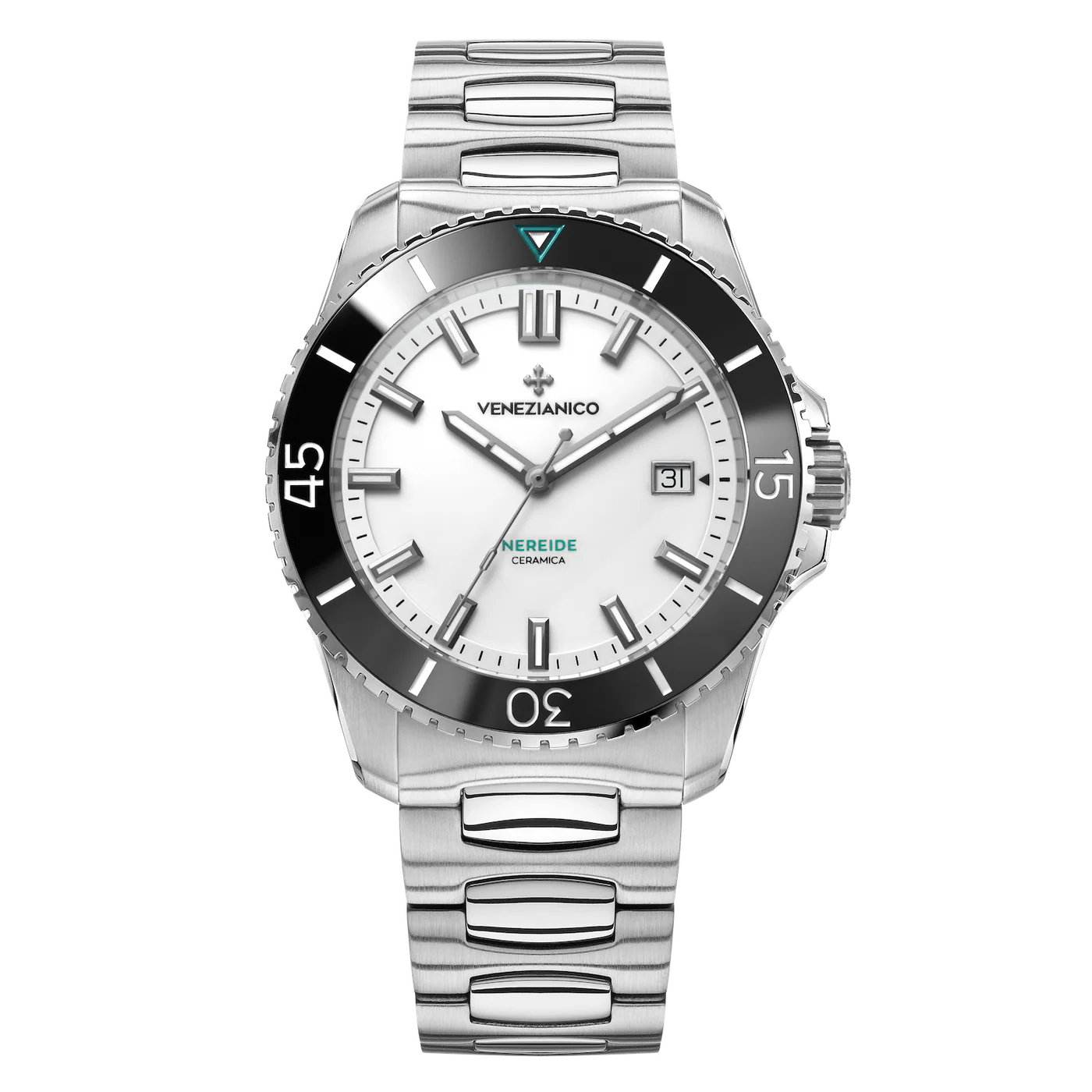 VENEZIANICO : NEREIDE CERAMICA ACIER 42 MM