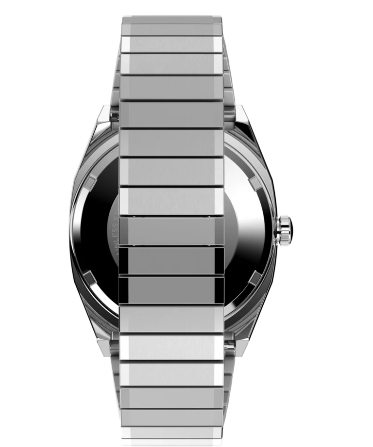 Timex : 1983 E Line automatique rose 34 mm, vue de présentation