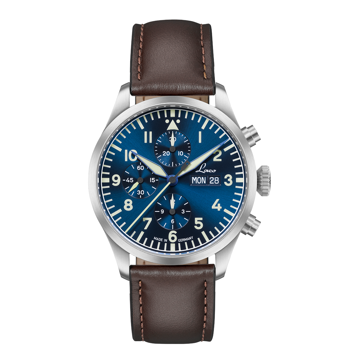 MONTRE LACO : CHRONOGRAPHE AUTOMATIQUE KIEL.2 BLEU
