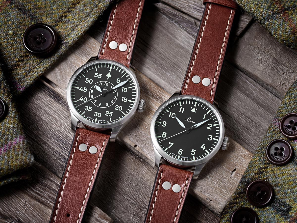 RELOJ LACO: PILOT WATCHES BASIC AUTOMÁTICO AACHEN NEGRO